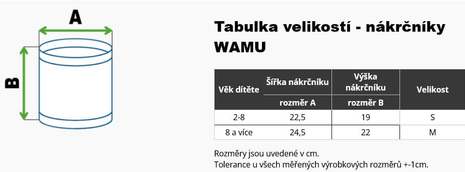 WAMU - nákrčníky - tabulka velikostí_1